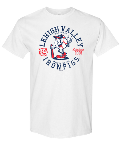 Lehigh Valley IronPigs All American Ball Mens Tee