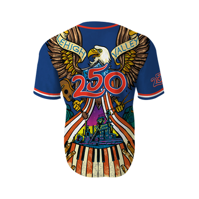 Lehigh Valley IronPigs BLUE USA 250 Jersey