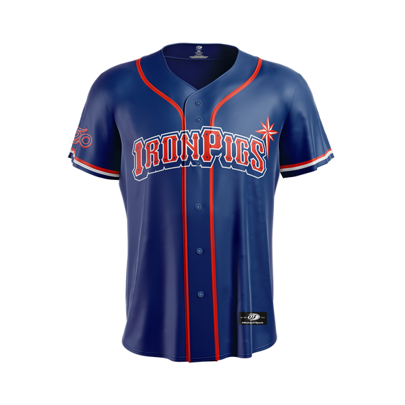 Lehigh Valley IronPigs BLUE USA 250 Jersey