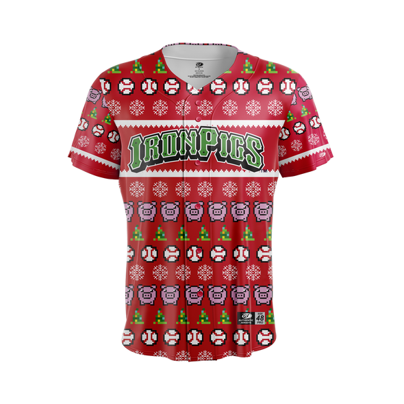 Lehigh Valley IronPigs Ugly Holiday Sweater  Replica Jersey