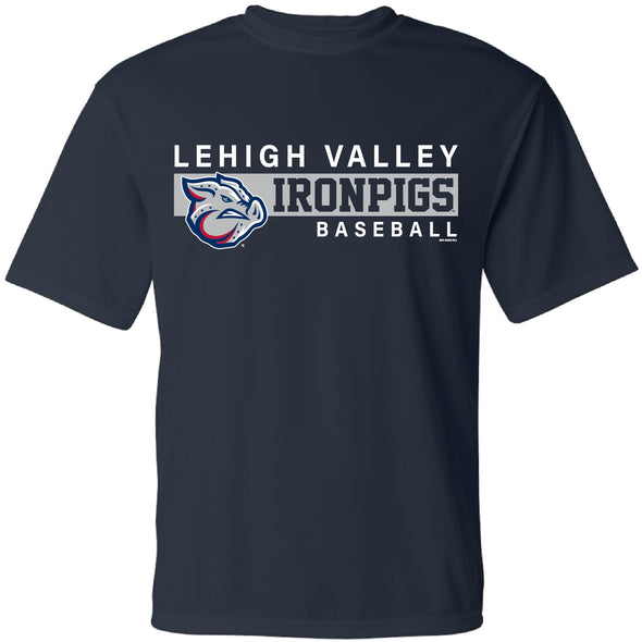 Lehigh Valley IronPigs Navy Performance Tee