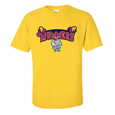 Lehigh Valley IronPigs Mummers Yellow Tee