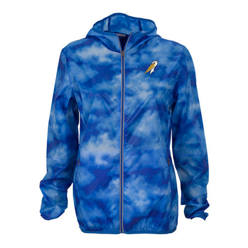 Myrtle Beach Pelicans Vantage Apparel Ladies Sky Blue Ultra-Lightweight Cloud Jacket