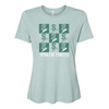 Spokane Indians Ladies Dusty Green Lino Tee