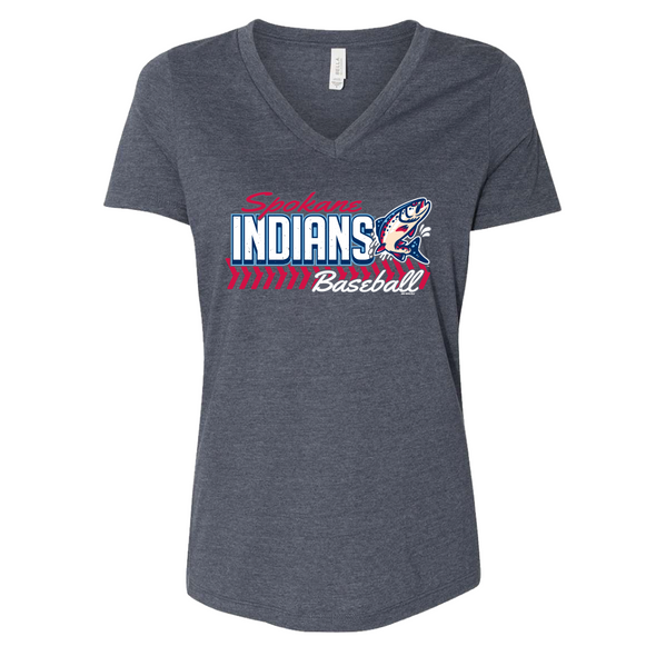 Spokane Indians Ladies Rubydoo Redband V-Neck Tee