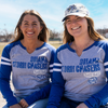 Omaha Storm Chasers Women's Bimm Ridder Heather Royal/White Historic LS Tee