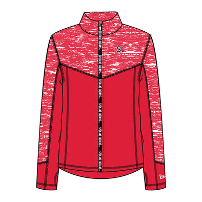 Spokane Indians Ladies New Era Red Full Zip Athletic Jacket