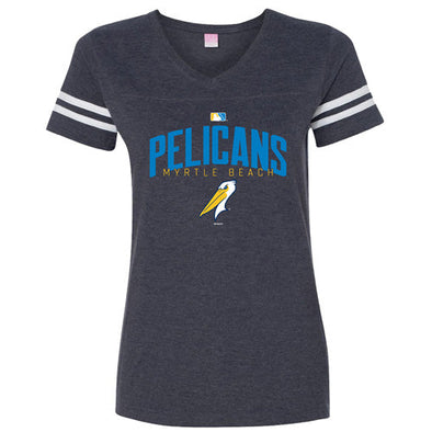 Myrtle Beach Pelicans Bimm Ridder Ladies Vintage Navy Sporty Gallagher Tee
