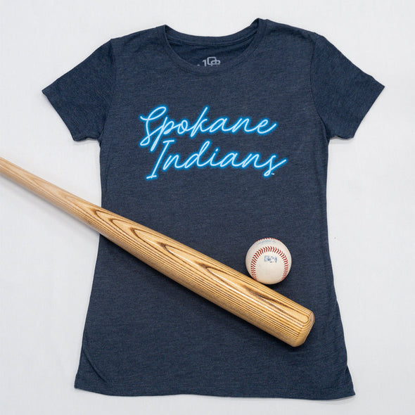 Spokane Indians Ladies Neon Tee