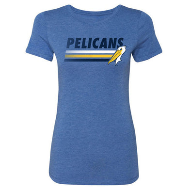 Myrtle Beach Pelicans 108 Stitches Ladies Royal Penthouse Tee