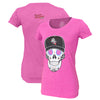 Ladies Pink Sugar Skull T-shirt