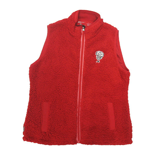 Lansing Lugnuts Ladies Antigua Sherpa Full Zip Vest