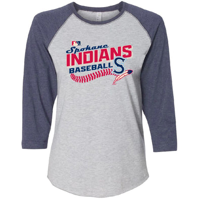 Spokane Indians Ladies Embry Baseball Tee
