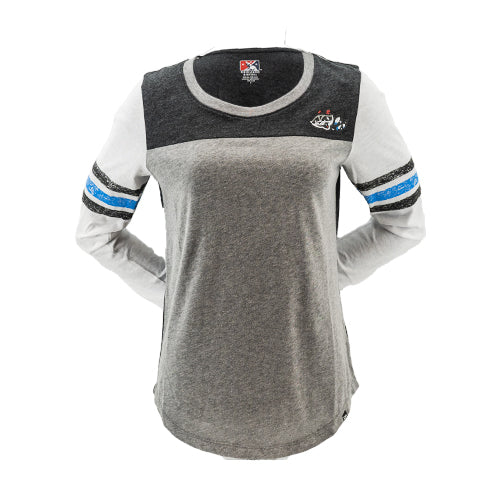 Ladies White/Grey RCTP Home Long Sleeve T-shirt