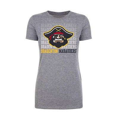 Bradenton Marauders Ladies Repeater T-Shirt Gray