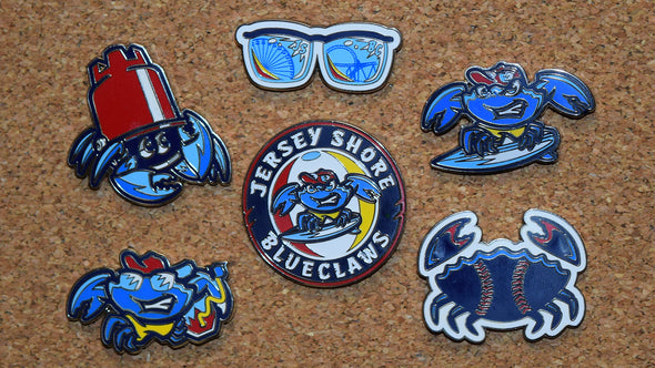 Jersey Shore BlueClaws Logo Lapel Pin