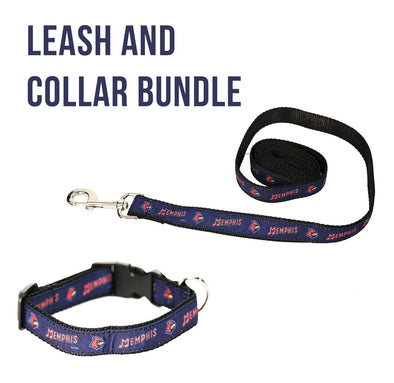 Memphis Redbirds Leash & Collar Bundle