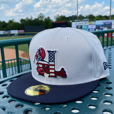 Hickory Crawdads 2024 New Era 59Fifty Stars & Stripes Fitted Cap