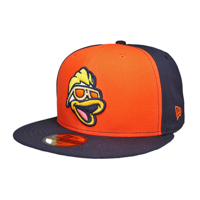 New Era Spruce Head Orange/Navy 59FIFTY Fitted Hat