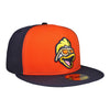 New Era Spruce Head Orange/Navy 59FIFTY Fitted Hat