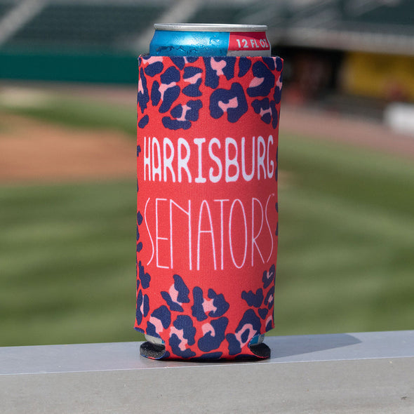 Leopard Print Slim Can Coozie