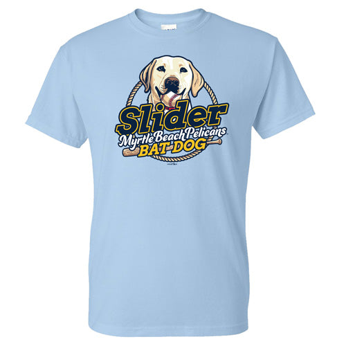 Myrtle Beach Pelicans Go Teez Youth Light Blue Slider Tee