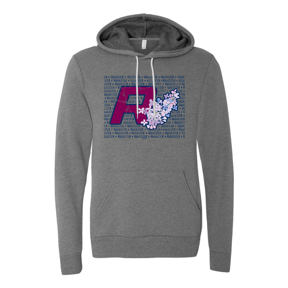 Rochester Red Wings ROC the Lilac Gray Hoodie