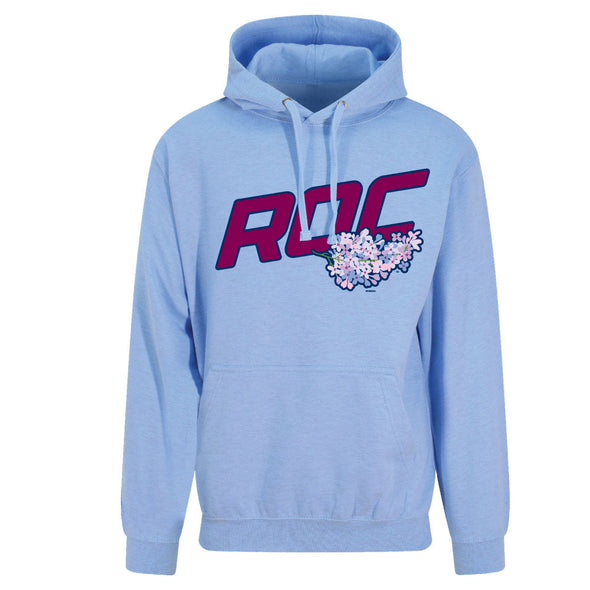 Rochester Red Wings ROC the Lilac Light Blue Hoodie