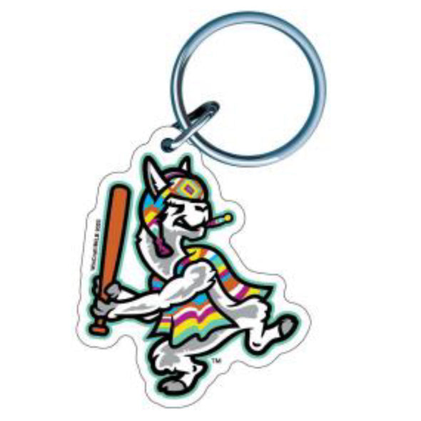 Hickory Crawdads Llamas de Hickory Key Chain