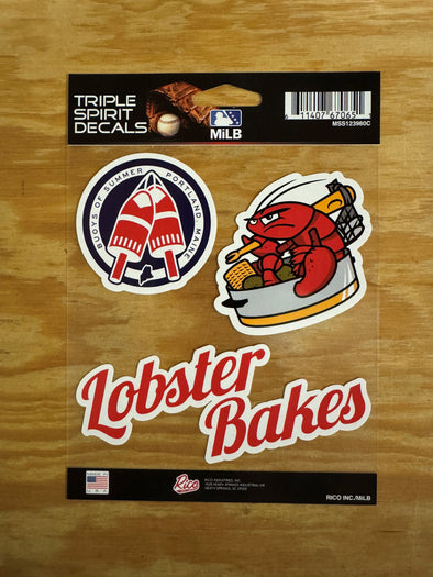 Lobster Bake Triple Spirit Decal Set