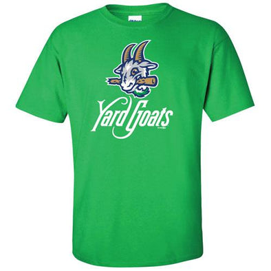 Hartford Yard Goats Adult Bimm Ridder Primary Logo Tee in Irish Green