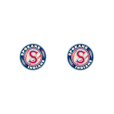 Spokane Indians Logo Post Earrings