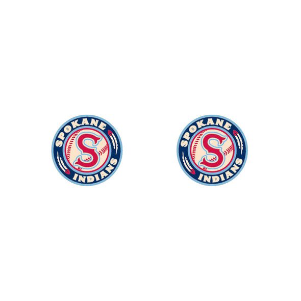 Spokane Indians Logo Post Earrings