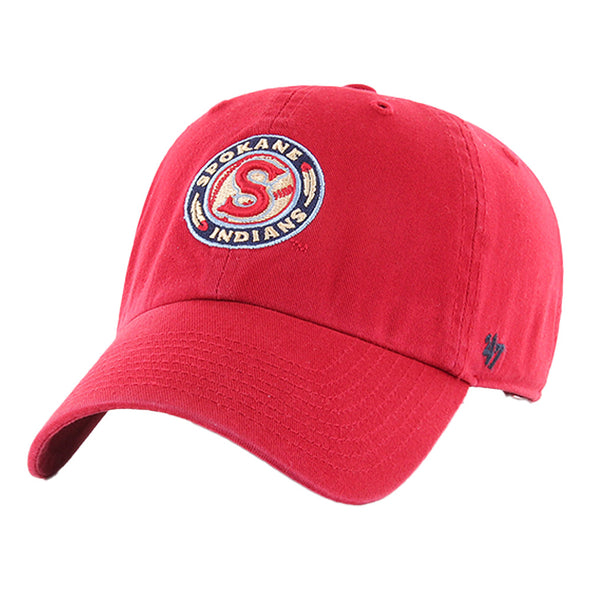 Spokane Indians Logo Adjustable Red Cap