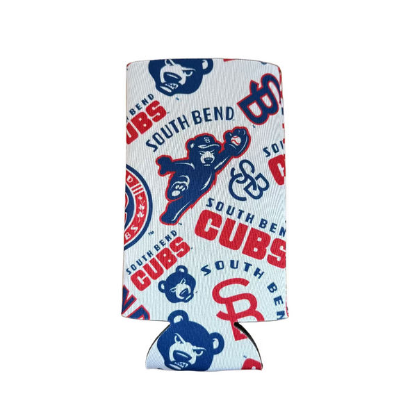 South Bend Cubs Double Sided Tall Can Coolie