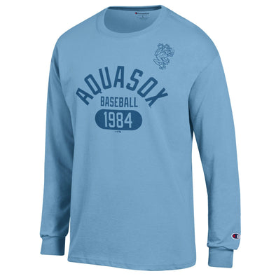 Everett AquaSox Champion Long Sleeve Denim Blue