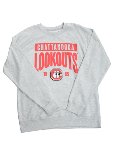 Chattanooga Lookouts Heather Collegiate Crewneck