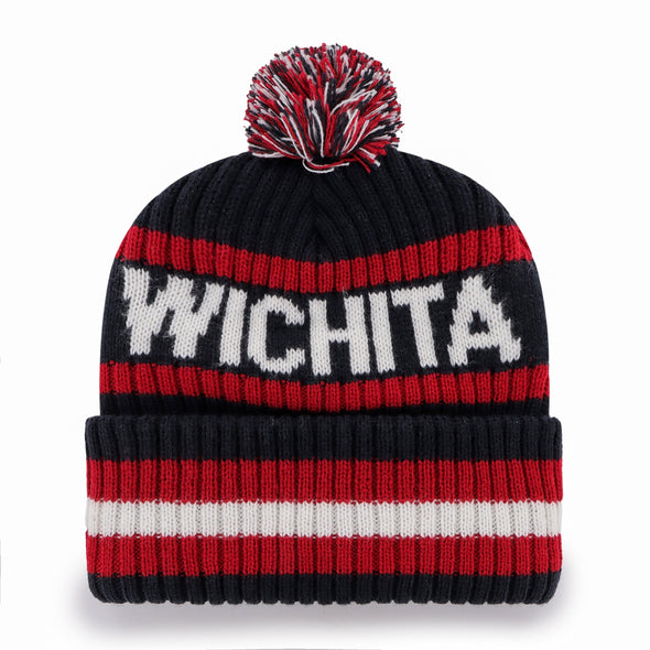 Wichita Wind Surge '47 Adult Navy Bering Cuff Knit Cap