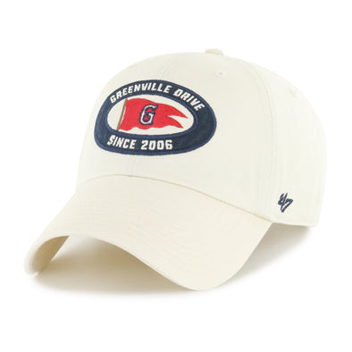 Greenville Drive 47 Brand Natural Burgee Clean Up Hat