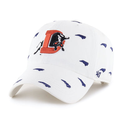 Durham Bulls 47 Brand Womens White North Carolina Confetti Clean Up