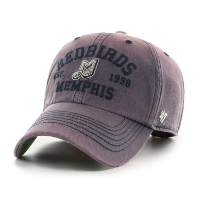 Memphis Redbirds Navy Dusted Steuben 47 Clean Up Cap