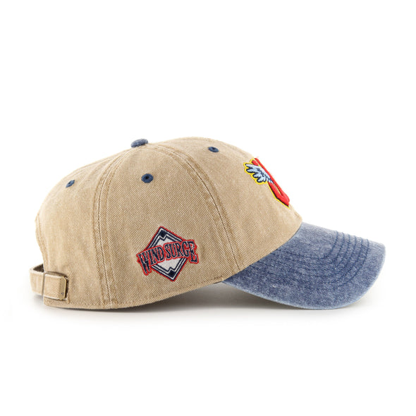 Wichita Wind Surge '47 Khaki 2-Tone Eldin Clean Up Cap