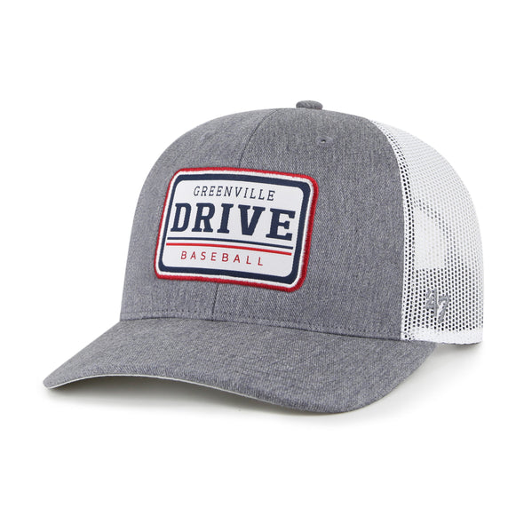 Greenville Drive 47 Brand Charcoal Ellington Patch Trucker