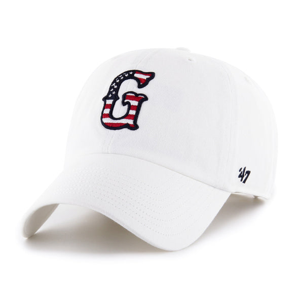 Greenville Drive 47 Brand White Clean Up Hat with USA G Logo