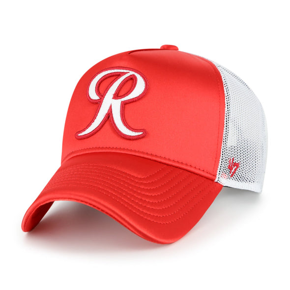 Tacoma Rainiers '47 Brand Women's Red Izzy Offside Trucker Cap
