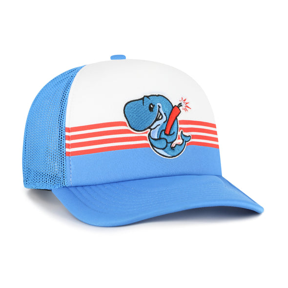 Eugene Emeralds Exploding Whales '47 Brand Liftoff Foam Trucker Cap