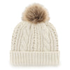 Greenville Drive 47 Brand White Beanie w/Fur Pom and G Logo