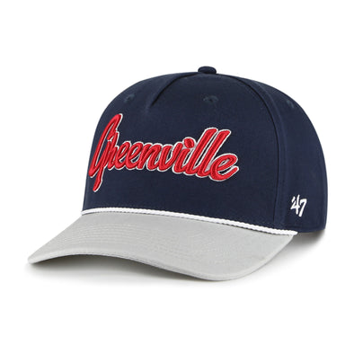 Greenville Drive 47 Brand Overhand Script Two Tone Greenville MVP Hat