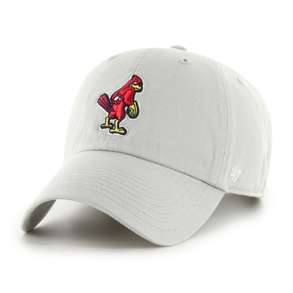 Memphis Redbirds Gray Dirt Bird '47 Clean Up Cap