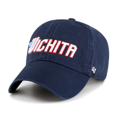 Wichita Wind Surge '47 Navy Script Clean Up Cap